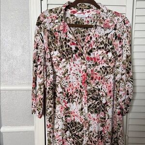 Ramy Brook Women's Pink and Green Blouse